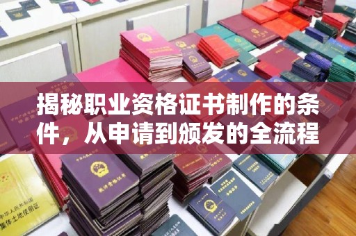 敖汉旗揭秘职业资格证书制作的条件，从申请到颁发的全流程解析