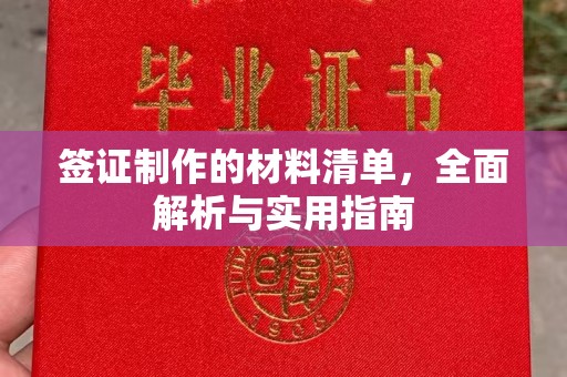 敖汉旗签证制作的材料清单，全面解析与实用指南