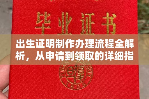 敖汉旗出生证明制作办理流程全解析，从申请到领取的详细指南